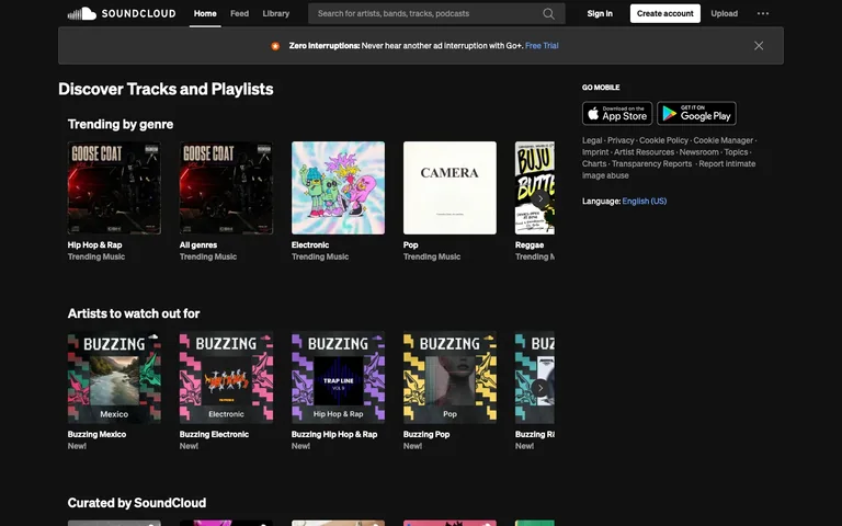 SoundCloud — Discover preview