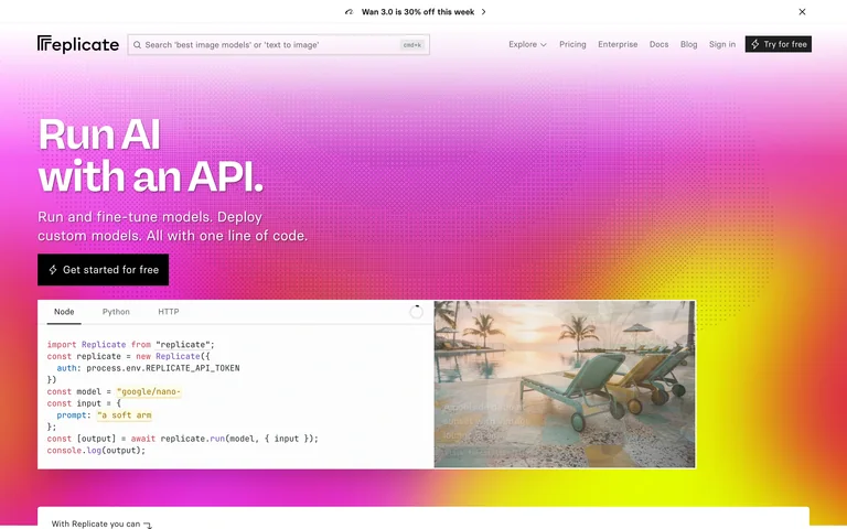 Replicate preview