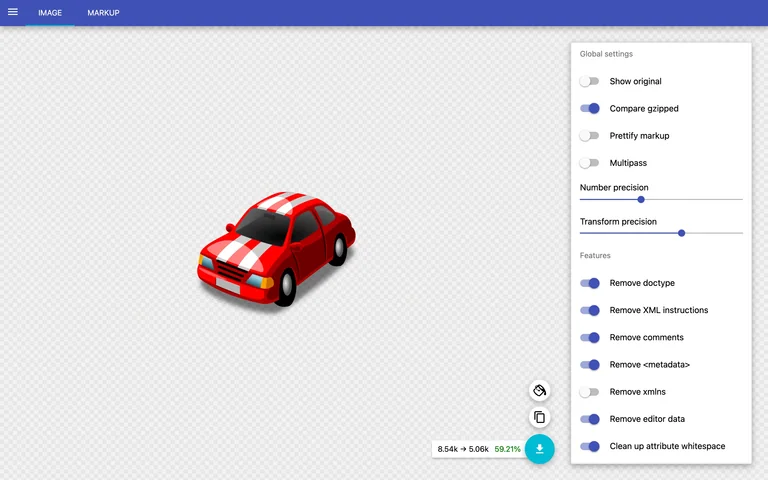 SVGOMG — SVG optimizer preview