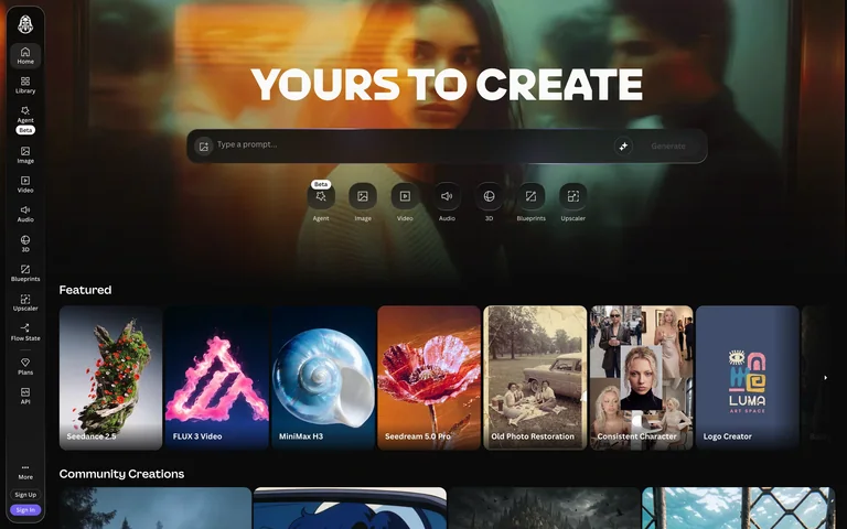 Leonardo — Creative home preview