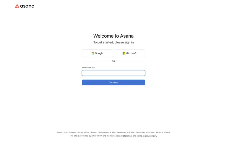 Asana — Account entry preview