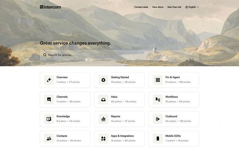 Intercom — Help center preview