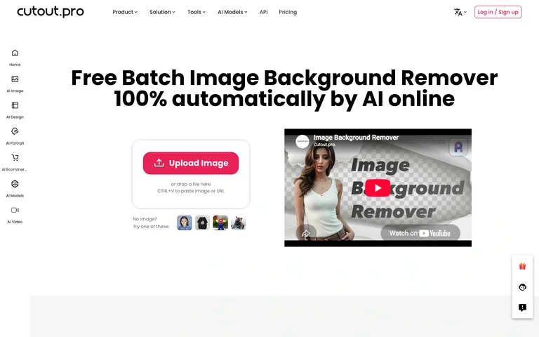 Cutout.Pro — Background remover preview