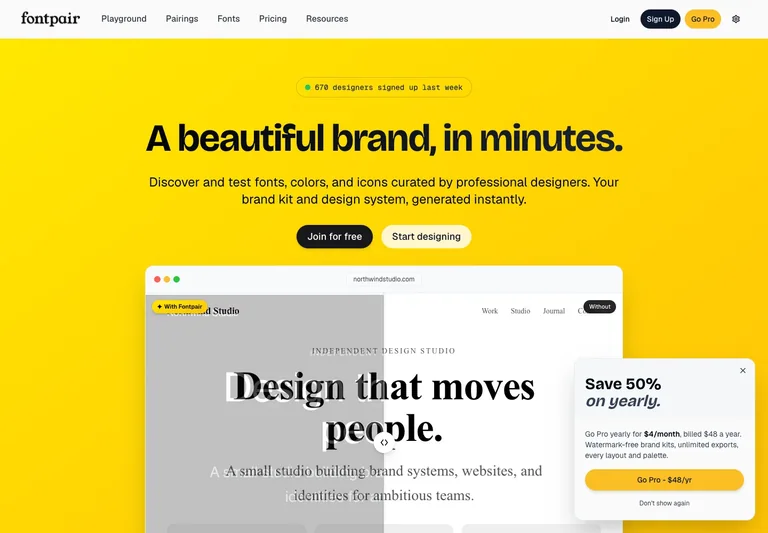 Fontpair preview