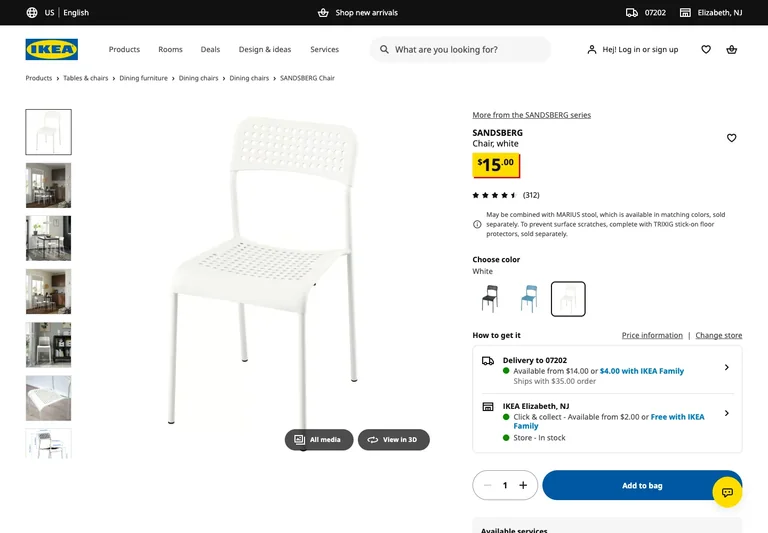 IKEA — Product details preview