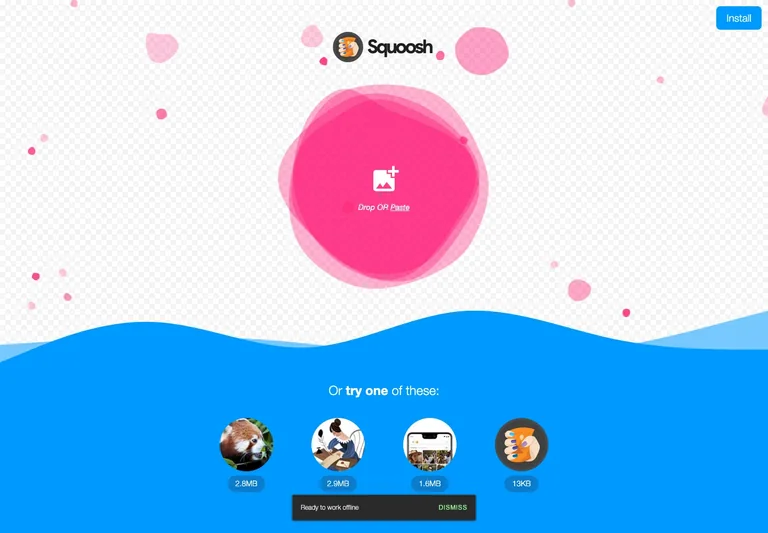 Squoosh — Image compression preview