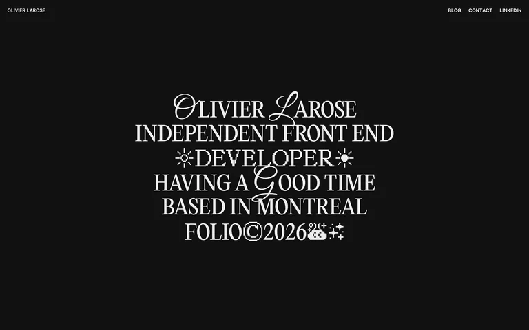 Olivier Larose preview