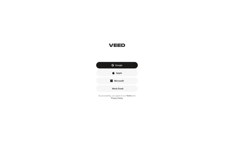 VEED — Account entry preview