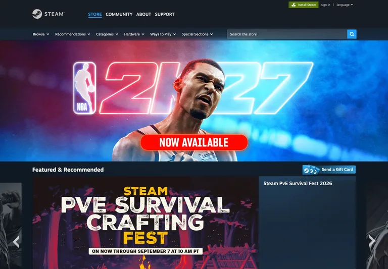 Steam — Store discovery preview