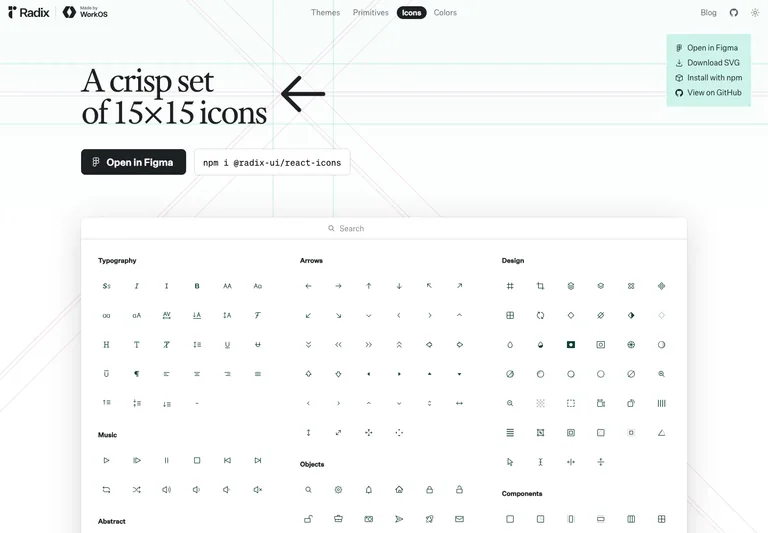 Radix Icons preview