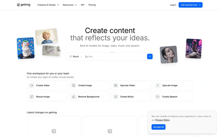 getimg.ai — Tool launcher preview