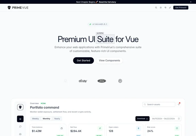 PrimeVue preview