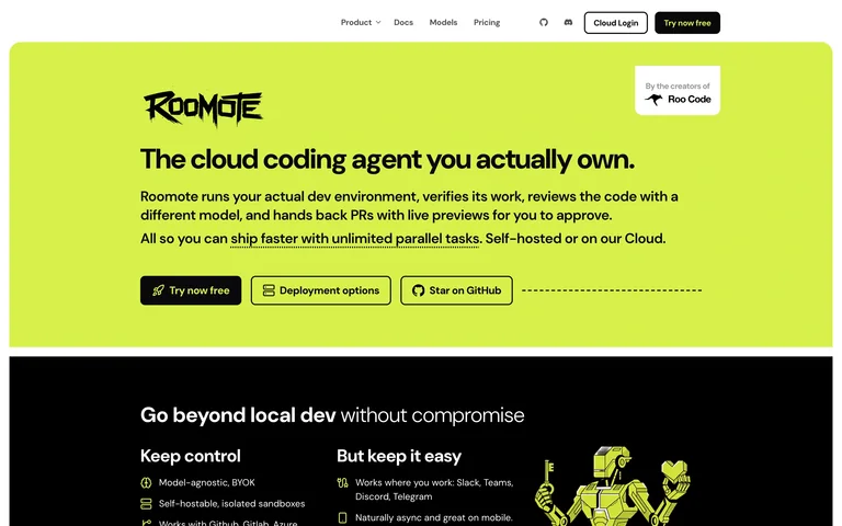Roomote by Roo Code preview