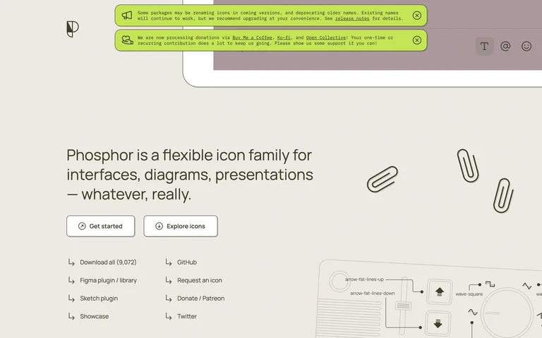 Phosphor Icons preview