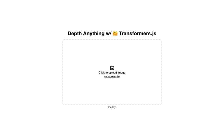 Depth Anything — Image input demo preview