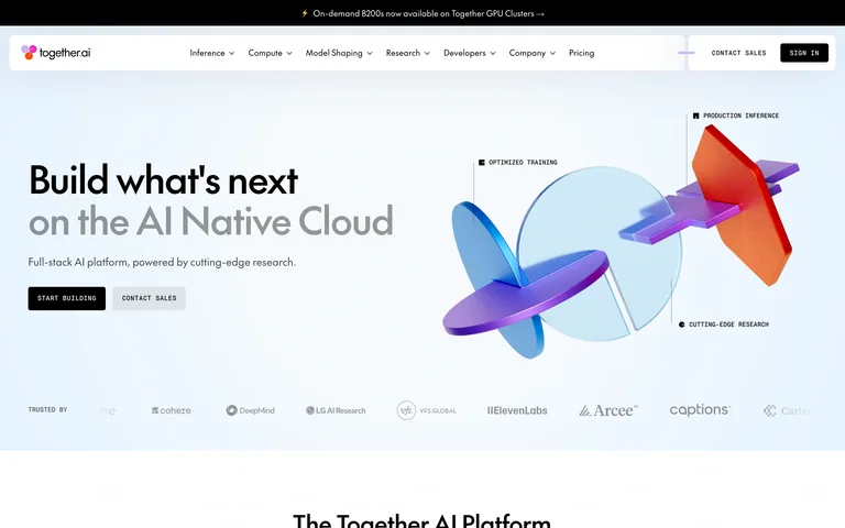 Together AI preview