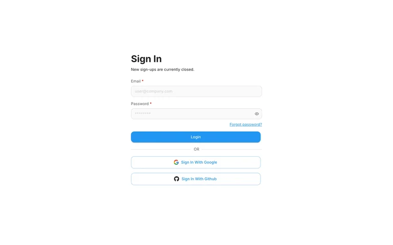 Flowise — Account entry preview