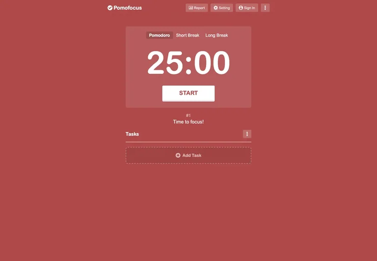 Pomofocus — Focus timer preview