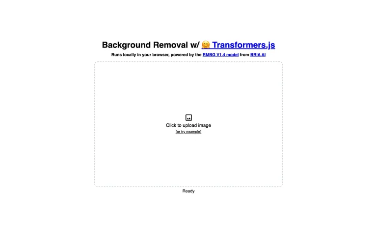 Background Removal — Browser demo preview