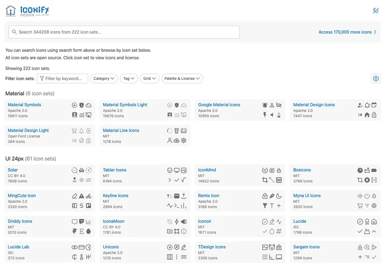 Iconify preview