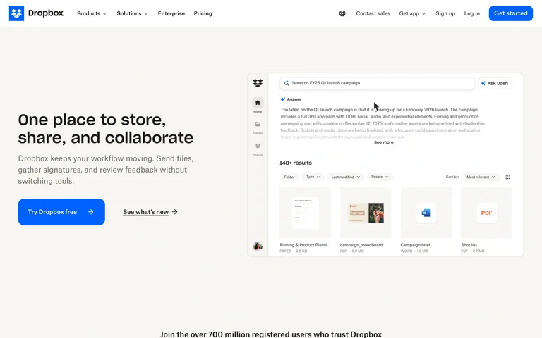 Dropbox preview