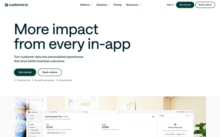 Customer.io preview