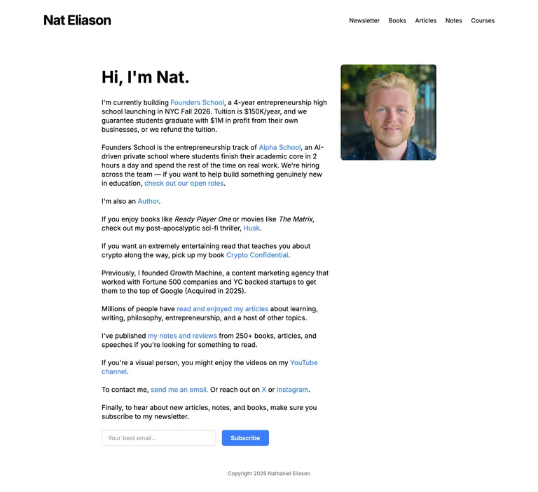 Nat Eliason preview